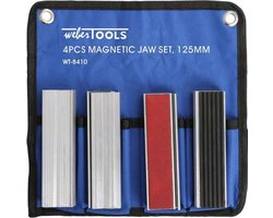 Weber Tools - Beschermbekken-set voor bankschroef - 125 mm - 4 type's 8 bekken