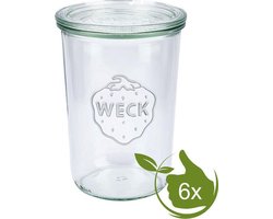 Weck STORT glas met deksel (850ml) 3/4L