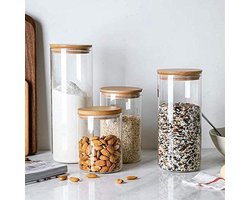 Weckpot - 1 liter - Weckpotten glas - Weck - Voorraadpot - Glazen pot - Glazen pot met deksel