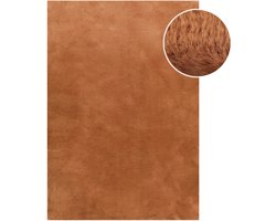 Wecon home Basics - Anna - Hoogpolig vloerkleed - 130x190 cm - terracotta -
