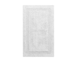 Wecon home Basics - Knut - Badmat - 55x65 cm - wit - Antislip badkamer mat – douchemat voor douche – 100% Katoen – Pluizig Comfort – Waterabsorberend & Sneldrogend