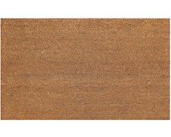 Wecon home - Coco Mat - Deurmat - 45x75 cm - beige - Effen Kokosmat – Onderhoudsvriendelijk, Vuilafstotend, Stevig & Duurzaam, Antislip Coating – 100% Kokos – Geschikt voor Binnen- en Tussenruimte