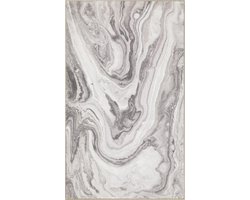 Wecon home - Jani - Badmat - 80x150 cm - beige - Douchemat Vintage Look – Plat Geweven Marmer Patroon – Stijlvol & Dun – Wasbaar en Antislip