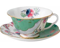 WEDGWOOD - Butterfly Bloom - Kop en Schotel groen