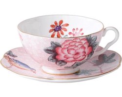Wedgwood Cuckoo Kop & Schotel - Porselein/roze