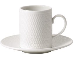 Wedgwood - Gio Espressokop & Schotel - 70ml - Wit