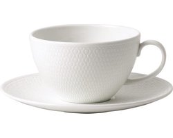 Wedgwood - Gio Theekop & Schotel - 260ml - Wit