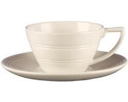 Wedgwood Jasper Conran Casual Theekop en schotel crème - 0,17 ltr