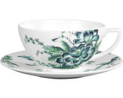 Wedgwood Jasper Conran Chinoiserie White Kopje / theekopje 0,23 L met schotel 2-delig.