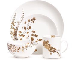 Wedgwood - Vera Wang Jardin Set - Wit & Goud - 4-delig