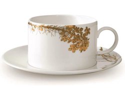 Wedgwood - Vera Wang Jardin Theekop & Schotel - Wit & Goud