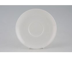 Wedgwood - White China - Schotel voor cappuccinokop of soepkom - bone china