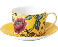 WEDGWOOD - Wonderlust - Theekop&schotel Yellow Tonquin