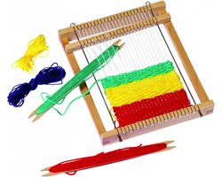 Weefgetouw 6 delig - 19 x 22 cm - speelgoed/knutselen - kinderen