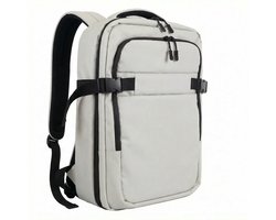 Weekendtas Rugzak Compact - Reistas 40x20x30 - Waterafstotend voor Reizen - Vliegtuig Handbagage Tas - 15.6" Laptop Rugzak - Under Seat Cabin Bag for Travel - RyanAir, WizzAir & Transavia - Lichtgewicht Reistassen - Onder Stoel - Grijs - Leonardo