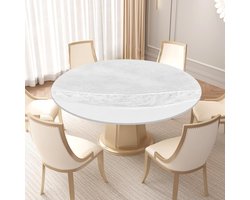 Weerbestendig Rond Tafelkleed van 152 cm met Elastiek voor Buiten - Ideaal voor Tuin, Picknick en Feestjes