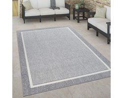 Weerbestendig Scandinavisch Vloerkleed voor Binnen en Buiten, 120x170 cm, Grijs 2