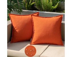 Weerbestendig tuinkussen set van 2 - 40x40 cm waterafstotend
