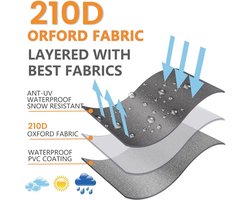 Weerbestendige Parasol Beschermhoes voor Zweefparasol, Ø 2 - 4 m, 210D Oxford Materiaal, Stofdicht & UV-bestendig