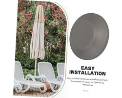 Weerbestendige patio parasol met puntige kap, vervangende accessoires voor tuin en balkon, robuust en duurzaam ontwerp, eenvoudig te monteren