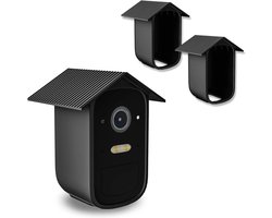 Weerbestendige Siliconen Beschermhoes voor Bewakingscamera's - 2 Stuks - Zwart, Waterdicht en UV-Bescherming