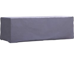 Weersbestendige Beschermhoes Tuinset (L) 240 x 180 x 75 cm Premium Waterproof TÜV Rheinland Gecertificeerd Grijs