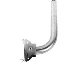Weerstation Antenne Beugel - Montagepaal Wandhouder - Signaal Verbeteren - Koudgewalst Staal - 37 x 14 x 5 cm - Grijs