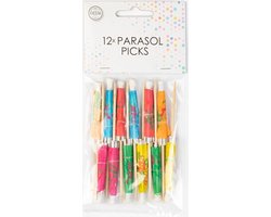 Wefiesta Cocktailprikkers Parasol Papier 12 Stuks