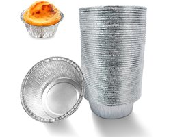 Wegwerp Aluminiumfolie Schalen - Grill Ovenschaal - Luchtvaartmaatschappijen - 50 Stuks - Aluminium - Druppelkommen - Hotels