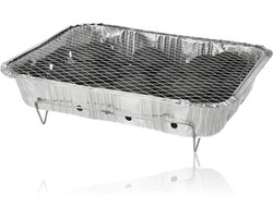 Wegwerpbarbecue 1 stuk – Instant BBQ met 600g Houtskool – Gebruiksklaar voor Camping, Picknick en Strand