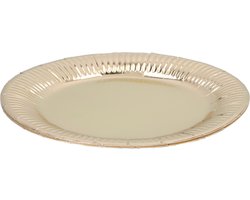 Wegwerpbordjes - zilver of goud - 6 stuks - 23cm