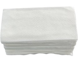 Wegwerphanddoeken/gastendoekjes 20cm x 40cm biologisch afbreekbaar - 50 stuks