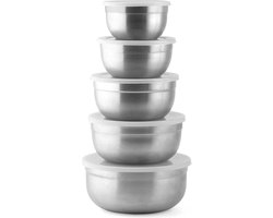 Weis Schalenset 5 delig - RVS