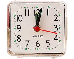 Wekker Analogo - Stil Uurwerk Klok - Modern Design - 1 Stuks - Slaapkamer Kinderen Zwart