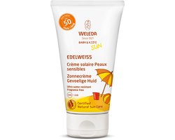 WELEDA - Zonnecrème Gevoelige Huid SPF50 - Baby & Kind - 50ml - Edelweiss - 100% natuurlijk