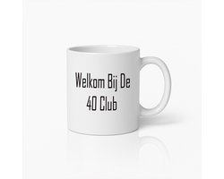 Welkom Bij De 40 Club" Grappige Koffiemok voor 40e Verjaardag – Perfect Cadeau voor 40 Jaar