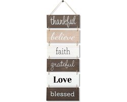 Welkom Wanddecoratie - Rustiek Interieur Accessoires voor Woonkamer, Slaapkamer, Badkamer, Eetkamer en Keuken