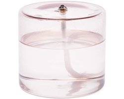 Wellmark olielamp - 9x10cm - gerecycled glas - pink
