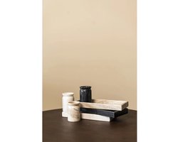 Wellmark schaal 30x12cm marmer warm beige