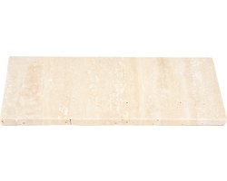 Wellmark Travertine plate/dienblad 30x13cm Beige