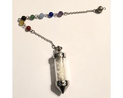 Wellness-House | Pendelketting bergkristal Love Chakra | Pendel | Pendel Edelsteen | Bergkristal | Chakra | Healing | Zen Cadeau