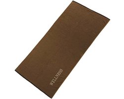Wellness Sauna Handdoek 80 x 200 cm Bruin Katoen