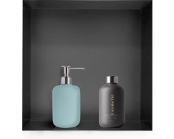 Weltbäder – EDGELESS Inbouwnis Badkamer – 30x30x10 – Mat Zwart – RVS