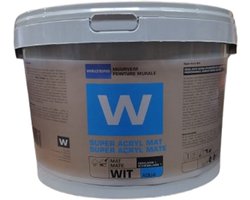Welters verf muurverf latex super acryl mat wit 2.5 liter