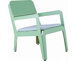 Weltevree | Bended Lounger | Tuinstoel, Loungestoel Buiten, Lounge Stoel Weerbestendig, Buitenstoel, Terrasstoel | 3mm Aluminium | Staal Gepoedercoat | Lichtgroen RAL 6021