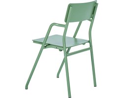 Weltevree | Flip Up Chair | Buitenstoel, Design Tuinstoel met Opklapbare Zitting | Aluminium | Gepoedercoat | Olijfgroen RAL 6011