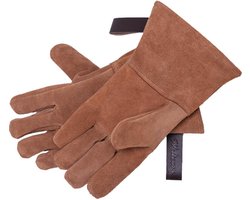Weltevree | Gloves | Handschoenen voor Opstoken Houtvuur van Leer | Ovenwanten, BBQ Handschoenen, Ovenhandschoenen | Beschermend & Stevig | Leder