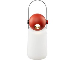 Weltevree | Guidelight | Multifunctionele & Oplaadbare Lantaarn voor Buiten | Windlicht, Zaklamp, Camping Lamp, Buitenlamp, Sfeerlamp | Spatwaterdicht | Sfeerlicht Buitenverlichting | Tomato Red RAL 3013
