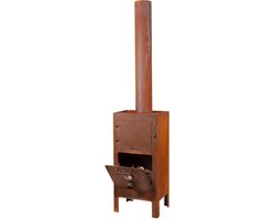 Weltevree | Outdooroven | Pizza Oven, Buitenhaard, BBQ & Grill | Buitenkachel, Houtoven | Incl Pizzasteen, Grillrooster en Kachelpijp 1m | Buitenkeuken | Cortenstaal