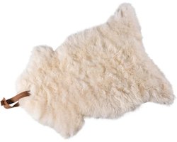 Weltevree | Sheepscoat | Schapenvacht Stoelkussen, Schapenvachten Vloerkleed | Met Lus | Wit | Natuurlijk Wol van Tesselaar Schapen